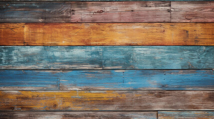 Abstract Painted Wooden Planks as Creative Background - Inspiration for Artistic Projects and Designs