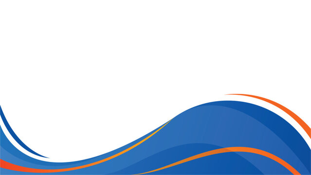 abstract banner background gradient blue color with orange line