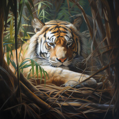 絶滅危惧種　トラ｜tiger Endangered species Generative AI