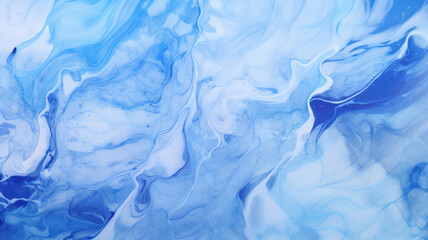 Seamless Blue Ink Marble Pattern