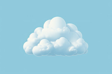 cloud computing icon on blue background