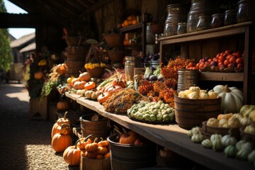 Autumn Landscape Scenery with Pumpkins: Fall Leaves, Pumpkin Patches, Cozy Rustic Decor, Halloween and Thanksgiving Delights, Pumpkin Spice, Farm Fresh Gourds - Your Seasonal Nature Cozy Inspiration!