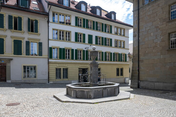 Panorama Old Town City Lausanne