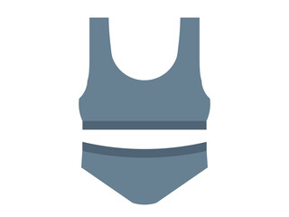 スポーツブラ＆ショーツアイコンA：グレー