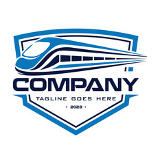 Express Train Railway Logo Template