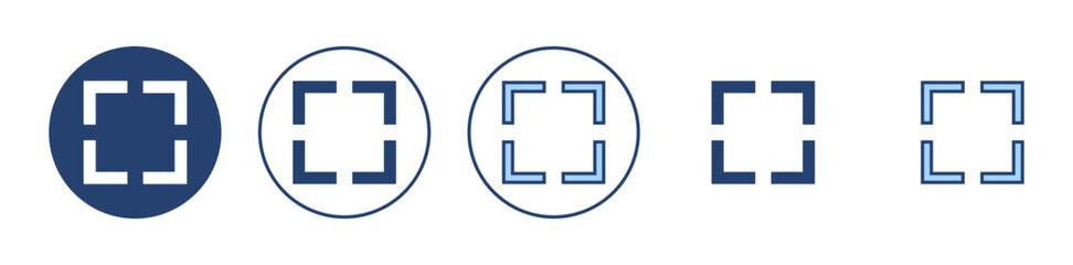 Fullscreen Icon vector. Expand to full screen sign and symbol. Arrows symbol