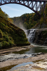 Fototapeta na wymiar Waterfalls and Gorges in upstate New York