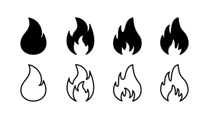 Fire icon vector. fire flame icon