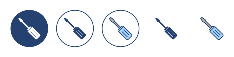 Screwdriver icon vector.tools sign and symbol