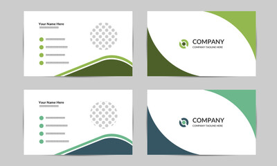 Business card design for company and business etc.Business card design with two colour variation.