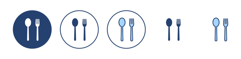 spoon and fork icon vector. spoon, fork and knife icon vector. restaurant sign and symbol