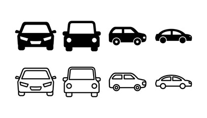 Car icon vector. Car sign. sedan