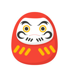 Japanese red toy vector concept
