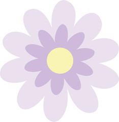 Vector Illustration Cute Little Flower