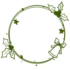 frame with leaves