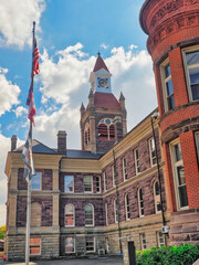 Pickaway county Courthouse in Circleville Ohio USA 2023  - obrazy, fototapety, plakaty