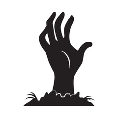 zombie hand silhouette