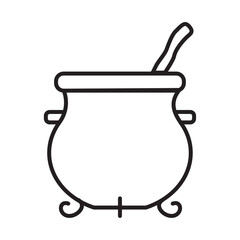 halloween cauldron icon