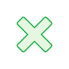 Obraz premium Close icon set. Delete icon vector. cross sign