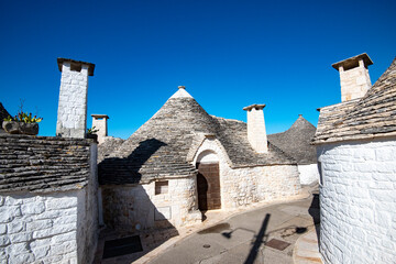 Fototapeta na wymiar Trulli Limestone Dwellings - Alberobello - Italy