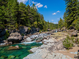 river in the mountains