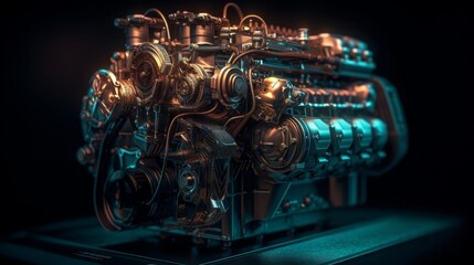 Revving Legacy: Embracing the Timeless Power of Vintage Metal Machines, generative AI
