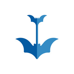 Naklejka premium bat arrow modern logo designs