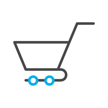 
Shopping icon symbol vector image. Illustration of online shop of the ecommerse store promotion design image