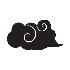 chinese cloud silhouette decorative