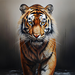 portrait of a tiger ai generative