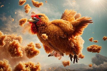 Fototapeta premium Crispy fried chicken