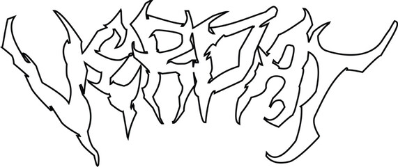 vector aesthetic typography