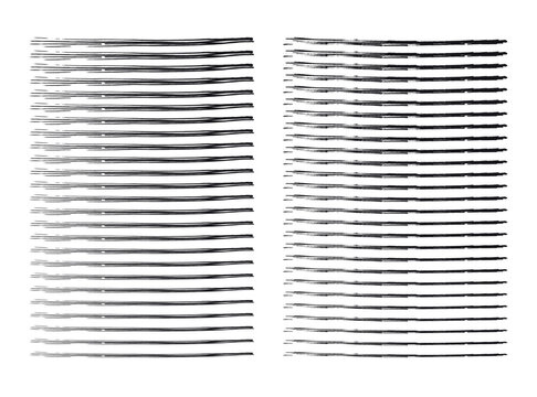 Grunge geometric striped seamless pattern hand drawn black brush stroke lines.