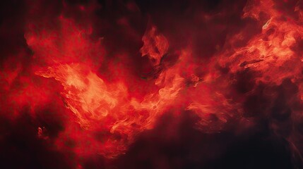 Hellish Apocalypse: Abstract Black and Red Fire Background
 - obrazy, fototapety, plakaty