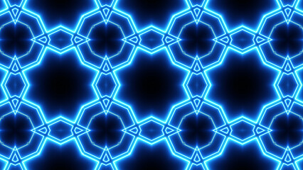 Fototapeta premium VJ abstract light event particles concert intro game edm music stage party openers titles led neon tunnel background