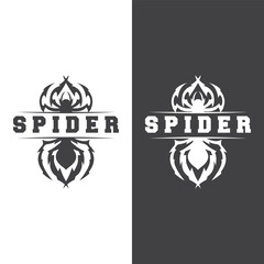 Spider Logo Vector Symbol Illustration Design