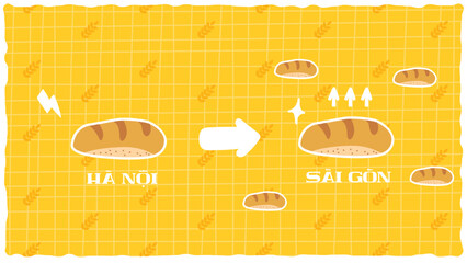 Vector breads hand draw bread seamless checkered pattern with rice plants