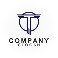 Letter T logo icon design template