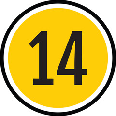 Number symbols Icons