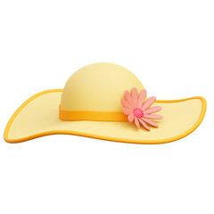 Pamela Hat 3d Icon Illustrations