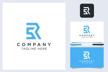 monogram S and R modern lines