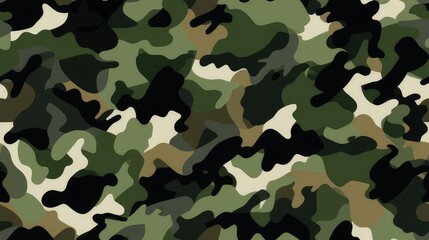 Fototapeta premium seamless repeatable pattern of military camouflage that can be repeated to create an endless pattern. generative A