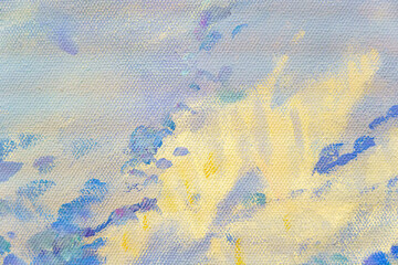Colorful abstract oil painting art background. Texture of canvas and oil.