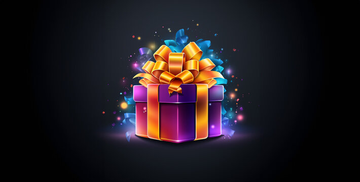 design Logo for gifts colorful and realistic. Generative Ai content
