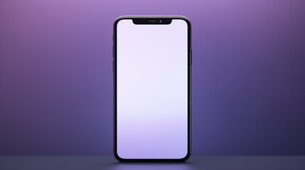 smartphone with blank screen isolated