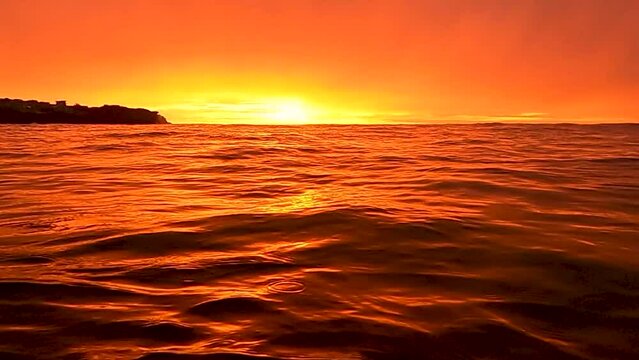 Beautiful sunrise over the ocean, Sydney Australia
