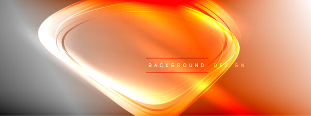 Vector abstract background - liquid transparent bubble shapes on fluid gradient with shadows and light effects