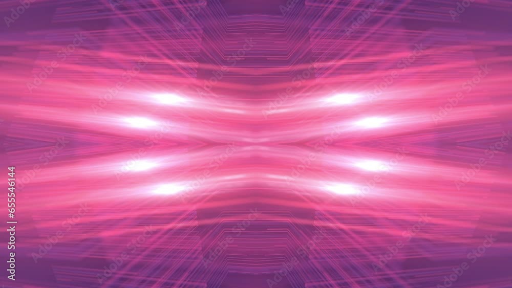 Aufkleber Abstract background streams of bright light rays. 3d rendering loop animation 4K