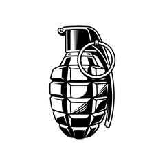 Vector Hand Grenade Design Element