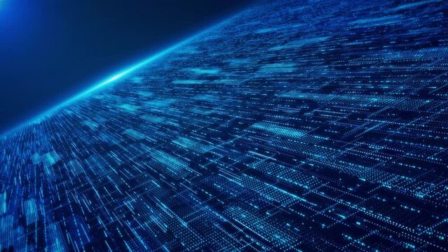 Digital cyber technology Connect line wave line design background, tech, innovation internet network, Ai big data, Hi tech Sci fi Binary Code Data Transfer, Cloud Computing blockchain deep learning